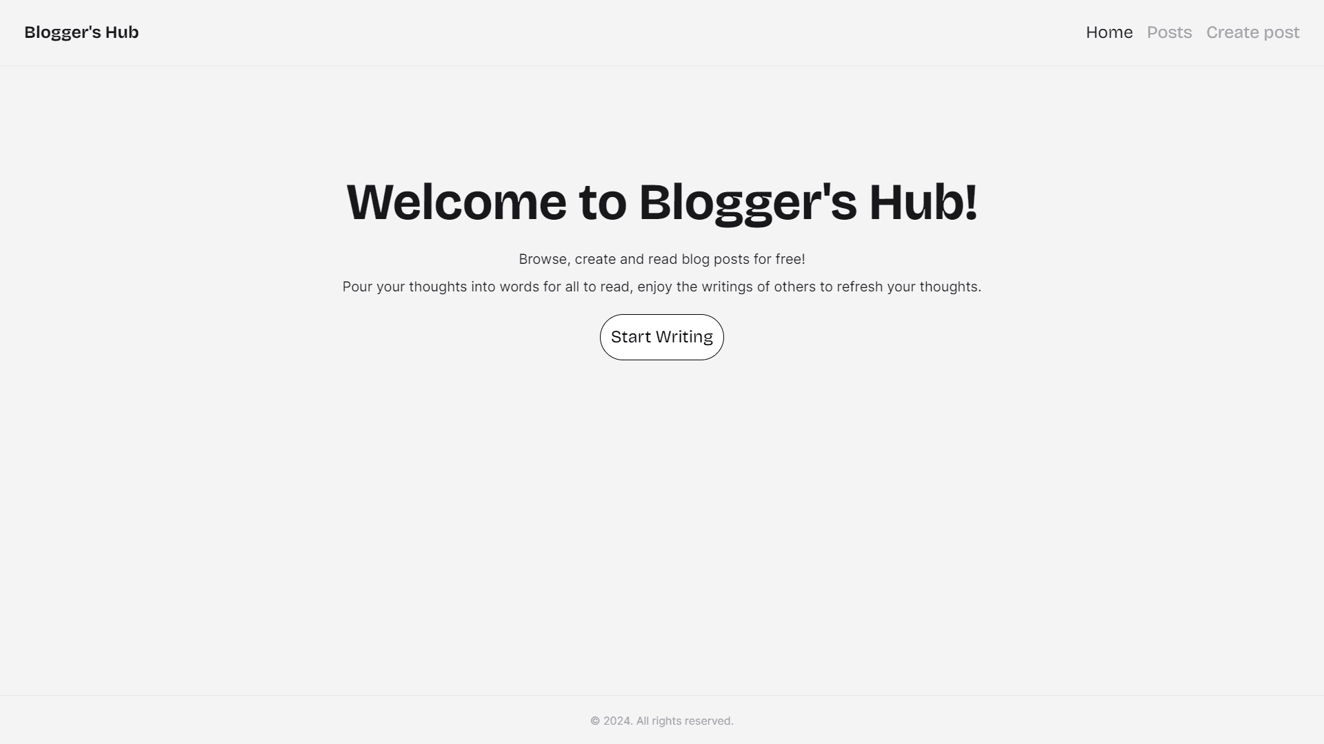 Blogger's Hub