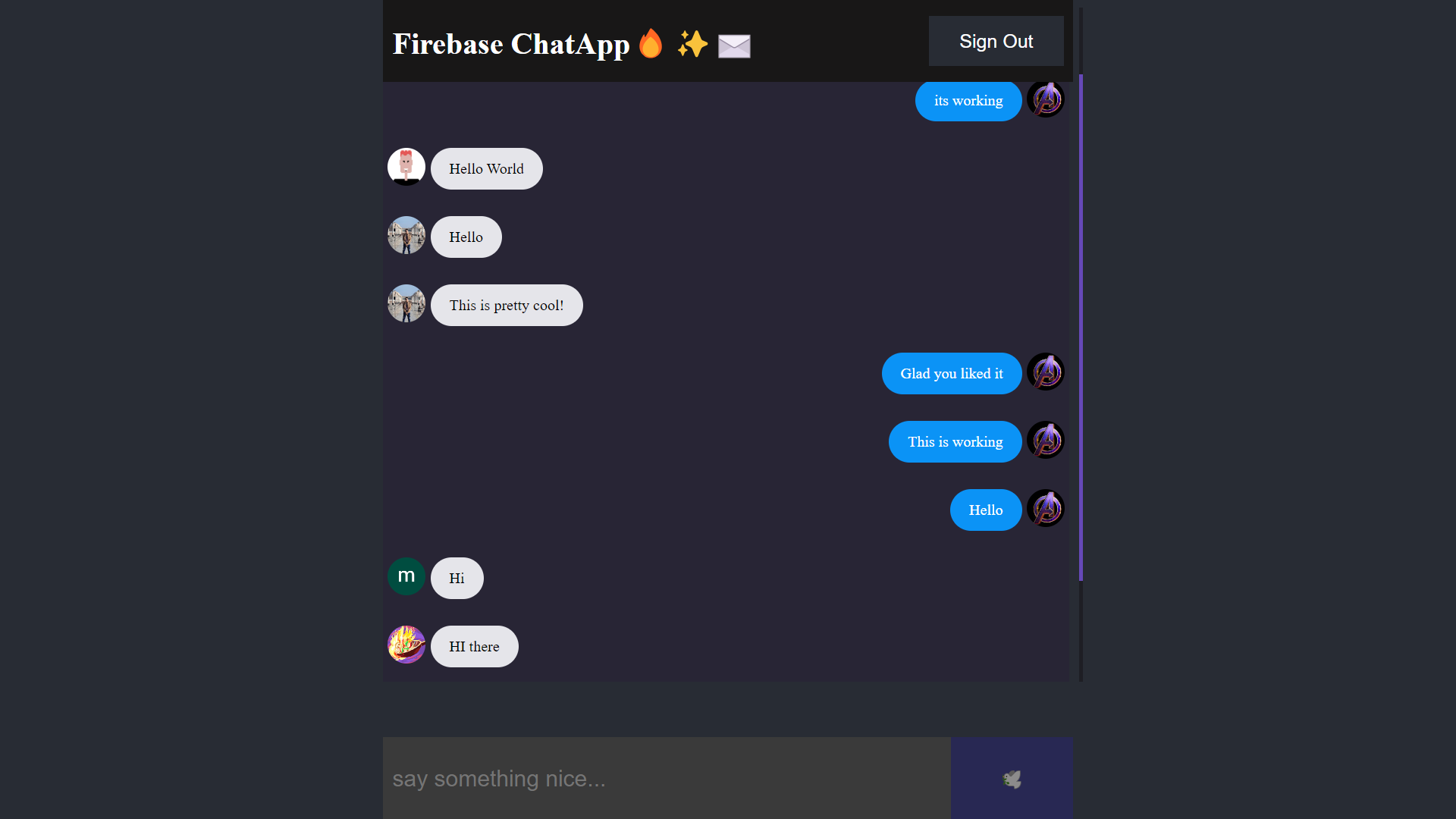 Firebase ChatApp